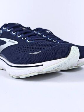 Brooks Ghost 15 Womens 6.5 Wide Neutral Cushioned Road Running Shoes Blue